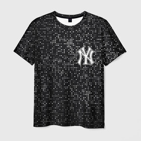 Мужская футболка 3D с принтом New York Yankees в Курске, 100% полиэфир | прямой крой, круглый вырез горловины, длина до линии бедер | baseball | fashion | game | glitch | new york | sport | бейсбол | игра | мода | нью йорк | спорт