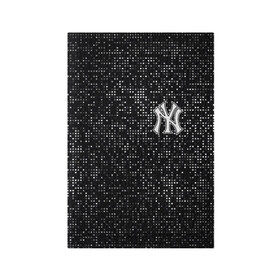 Обложка для паспорта матовая кожа с принтом New York Yankees в Курске, натуральная матовая кожа | размер 19,3 х 13,7 см; прозрачные пластиковые крепления | Тематика изображения на принте: baseball | fashion | game | glitch | new york | sport | бейсбол | игра | мода | нью йорк | спорт