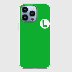 Чехол для iPhone 13 Pro с принтом ЛУИДЖИ в Курске,  |  | Тематика изображения на принте: luigi | mario | nintendo | денди | луиджи | марио | нинтендо
