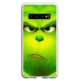 Чехол для Samsung Galaxy S10 с принтом Гринч 3D The Grinch в Курске, Силикон | Область печати: задняя сторона чехла, без боковых панелей | Тематика изображения на принте: the grinch | гринч | для детей | мультфильм | рождество