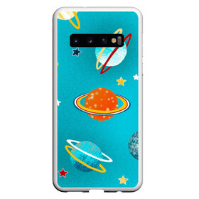 Чехол для Samsung Galaxy S10 с принтом Необычные планеты в Курске, Силикон | Область печати: задняя сторона чехла, без боковых панелей | Тематика изображения на принте: арт | бирюзовый | венера | звезда | звёзды | земля | марс | планета | планеты | рисунок | рисунок карандашом | сатурн | синий