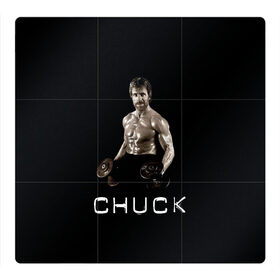 Магнитный плакат 3Х3 с принтом Чак Норис в Курске, Полимерный материал с магнитным слоем | 9 деталей размером 9*9 см | chuck | актер | боевые искусства | карате | качалка | качек | силач | спорт | техасский рейнджер | чак норис