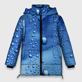 Женская зимняя куртка 3D с принтом Капли дождя в Курске, верх — 100% полиэстер; подкладка — 100% полиэстер; утеплитель — 100% полиэстер | длина ниже бедра, силуэт Оверсайз. Есть воротник-стойка, отстегивающийся капюшон и ветрозащитная планка. 

Боковые карманы с листочкой на кнопках и внутренний карман на молнии | abstract | brand | geometry | sport | texture | абстракция | бренд | брызги | вода | геометрия | дождь | капли | капли дождя | классика | летние | минимализм | модные | популярные иллюстрации | потеки