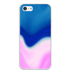 Чехол для iPhone 5/5S матовый с принтом Воздушный Крем в Курске, Силикон | Область печати: задняя сторона чехла, без боковых панелей | blue | cream | gradient | pink | абстрактный | абстракция | вода | волны | гламур | градиент | девочкам | зефирка | краска | краски | красочный | море | мороженое | небеса | нежные | пастельные | перламутровый