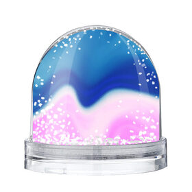 Снежный шар с принтом Воздушный Крем в Курске, Пластик | Изображение внутри шара печатается на глянцевой фотобумаге с двух сторон | blue | cream | gradient | pink | абстрактный | абстракция | вода | волны | гламур | градиент | девочкам | зефирка | краска | краски | красочный | море | мороженое | небеса | нежные | пастельные | перламутровый