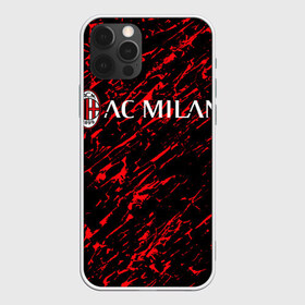 Чехол для iPhone 12 Pro Max с принтом MILAN в Курске, Силикон |  | Тематика изображения на принте: ac milan | fc | football | football club | sport | итальянский футбольный клуб | милан | спорт | уефа | униформа | фирменные цвета | фк | футбол | футбольный клуб