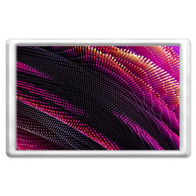 Магнит 45*70 с принтом Aralf в Курске, Пластик | Размер: 78*52 мм; Размер печати: 70*45 | abstraction | convex | lines | pink | points | shapes | wavy | абстракция | волнистый | выпуклый | линии | розовый | точки | формы