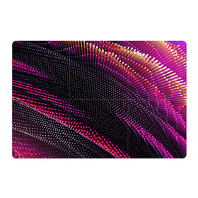 Магнитный плакат 3Х2 с принтом Aralf в Курске, Полимерный материал с магнитным слоем | 6 деталей размером 9*9 см | abstraction | convex | lines | pink | points | shapes | wavy | абстракция | волнистый | выпуклый | линии | розовый | точки | формы