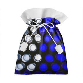 Подарочный 3D мешок с принтом GGGelt в Курске, 100% полиэстер | Размер: 29*39 см | abstraction | blue | circles | light | shapes | white | абстракция | белый | круги | свет | синий | формы