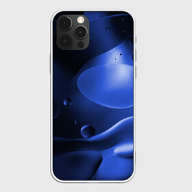 Чехол для iPhone 12 Pro Max с принтом Kally в Курске, Силикон |  | abstraction | blue | drops | shapes | surface | абстракция | капли | поверхность | синий | формы