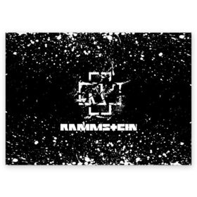 Поздравительная открытка с принтом Rammstein. в Курске, 100% бумага | плотность бумаги 280 г/м2, матовая, на обратной стороне линовка и место для марки
 | music | rammstein | rock | индастриал метал | метал группа | музыка | музыкальная группа | немецкая метал группа | рамштайн | рок | хард рок