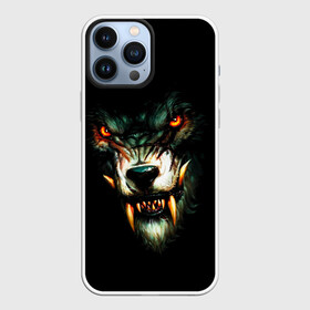 Чехол для iPhone 13 Pro Max с принтом ВОЛЧЬЯ ГОЛОВА в Курске,  |  | hunter | wolf | волк | голова | зверь | зубы | клыки | кровь | оскал | охотник | пасть | хищник