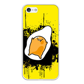 Чехол для iPhone 5/5S матовый с принтом Gudetama в Курске, Силикон | Область печати: задняя сторона чехла, без боковых панелей | gudetama | аниме | веселое яйцо | гудетама | стекающее яйцо | яйцо