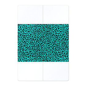 Магнитный плакат 2Х3 с принтом ЛАЗУРНЫЙ ЛЕОПАРД в Курске, Полимерный материал с магнитным слоем | 6 деталей размером 9*9 см | гепард | гламур | животные | камуфляж | лазурь | леопард | морской | паттерн | пятна | синий