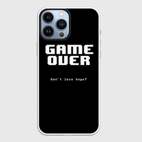 Чехол для iPhone 13 Pro Max с принтом UNDERTALE GAME OVER в Курске,  |  | Тематика изображения на принте: sans | undertale | андертале | андертейл | игра | подземная история | подземная сказка | санс | ундертале