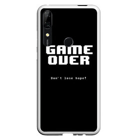 Чехол для Honor P Smart Z с принтом UNDERTALE GAME OVER в Курске, Силикон | Область печати: задняя сторона чехла, без боковых панелей | Тематика изображения на принте: sans | undertale | андертале | андертейл | игра | подземная история | подземная сказка | санс | ундертале