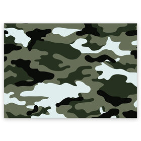 Поздравительная открытка с принтом camouflage 2 в Курске, 100% бумага | плотность бумаги 280 г/м2, матовая, на обратной стороне линовка и место для марки
 | армия россии | войска | камуфляж | орнамент | узор