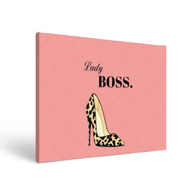 Холст прямоугольный с принтом Леди Босс в Курске, 100% ПВХ |  | босс | девушка | леди | леопардовый | пафос | розовый
