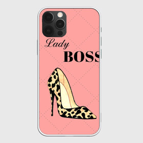 Чехол для iPhone 12 Pro Max с принтом Леди Босс в Курске, Силикон |  | босс | девушка | леди | леопардовый | пафос | розовый