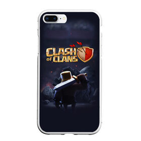 Чехол для iPhone 7Plus/8 Plus матовый с принтом Clash of Clans в Курске, Силикон | Область печати: задняя сторона чехла, без боковых панелей | clash of clans | clash royale | game | supercell | детская | детям | игра | клаш оф кланс | клаш оф кленс | клеш оф кленс | клэш оф кланс | компьютерная игра | пекка