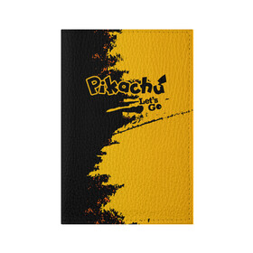 Обложка для паспорта матовая кожа с принтом Pikachu в Курске, натуральная матовая кожа | размер 19,3 х 13,7 см; прозрачные пластиковые крепления | battle | drawing | entei | lugia | metagross | pikachu | pokemon | zapdos | брок | бульбазавр | детектив | монстр | пикачу | покемон | эш
