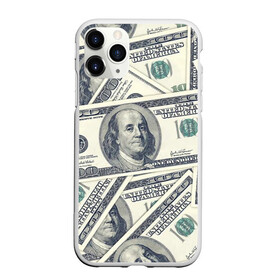 Чехол для iPhone 11 Pro Max матовый с принтом Доллары в Курске, Силикон |  | 100 долларов | арт | банкноты | валюта | деньги | доллары | зеленый | зелень | сто | сто долларов