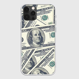 Чехол для iPhone 12 Pro Max с принтом Доллары в Курске, Силикон |  | 100 долларов | арт | банкноты | валюта | деньги | доллары | зеленый | зелень | сто | сто долларов