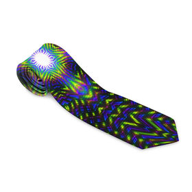 Галстук 3D с принтом Illusion в Курске, 100% полиэстер | Длина 148 см; Плотность 150-180 г/м2 | Тематика изображения на принте: abstraction | colorful | illusion | pattern | stereo | абстракция | иллюзия | разноцветный | стерео | узор