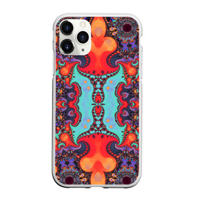 Чехол для iPhone 11 Pro Max матовый с принтом Jecson в Курске, Силикон |  | abstraction | colorful | fractal | pattern | shape | абстракция | разноцветный | узор | формы | фрактал