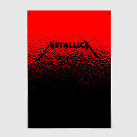 Постер с принтом Metallica. в Курске, 100% бумага
 | бумага, плотность 150 мг. Матовая, но за счет высокого коэффициента гладкости имеет небольшой блеск и дает на свету блики, но в отличии от глянцевой бумаги не покрыта лаком | metallica | music | rock | американская рок группа | метал группа | металлика | музыка | рок | рок группа | трэш метал | хеви метал