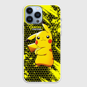 Чехол для iPhone 13 Pro Max с принтом Pikachu Pika Pika в Курске,  |  | pika | pikachu | аниме | детская | детям | игры | молния | мышка | мышь | пика | пикачу | покемон | покемоны