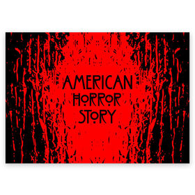 Поздравительная открытка с принтом American Horror Story. в Курске, 100% бумага | плотность бумаги 280 г/м2, матовая, на обратной стороне линовка и место для марки
 | 