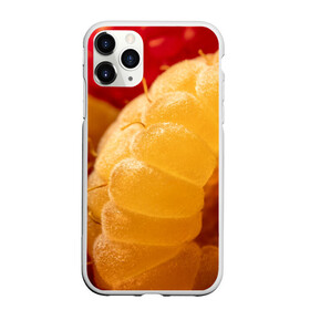 Чехол для iPhone 11 Pro Max матовый с принтом Малина в Курске, Силикон |  | еда | жёлтая | жёлтые | красная | красные | малина | малинка | природа | растение | растения | ягода | ягодки | ягоды