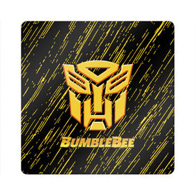 Магнит виниловый Квадрат с принтом Bumblebee. в Курске, полимерный материал с магнитным слоем | размер 9*9 см, закругленные углы | автобот разведчик | автоботы | бамблби | боевик | кино | кино трансформеры | персонаж вселенной трансформеров | приключения | трансформеры | фантастика | фильмы