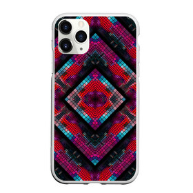 Чехол для iPhone 11 Pro Max матовый с принтом Monna в Курске, Силикон |  | colorful | geometric | kaleidoscope | mosaic | pattern | rhombuses | squares | геометрический | калейдоскоп | квадраты | мозаика | разноцветный | ромбы | узор