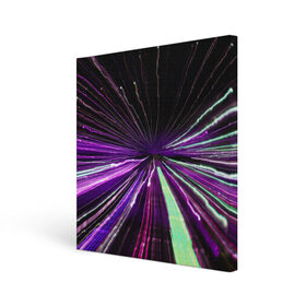 Холст квадратный с принтом Rollo в Курске, 100% ПВХ |  | abstraction | blur | immersion | light | lines | long exposure | purple | абстракция | длинная выдержка | линии | погружение | размытость | свет | фиолетовый