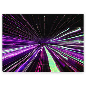 Поздравительная открытка с принтом Rollo в Курске, 100% бумага | плотность бумаги 280 г/м2, матовая, на обратной стороне линовка и место для марки
 | Тематика изображения на принте: abstraction | blur | immersion | light | lines | long exposure | purple | абстракция | длинная выдержка | линии | погружение | размытость | свет | фиолетовый