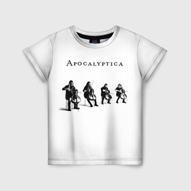 Детская футболка 3D с принтом Apocalyptica в Курске, 100% гипоаллергенный полиэфир | прямой крой, круглый вырез горловины, длина до линии бедер, чуть спущенное плечо, ткань немного тянется | apocalyptica | eicca toppinen | finland | heavy | helsenki | metall | metallica | mikko sirn | paavo ltjnen | perttu kivilaakso | rock | апоклиптика | виолончель | рок | симфонический рок | финляндия | эйкка топпинен