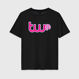 Женская футболка хлопок Oversize с принтом GTA Online Tw@ в Курске, 100% хлопок | свободный крой, круглый ворот, спущенный рукав, длина до линии бедер
 | 