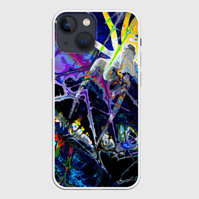 Чехол для iPhone 13 mini с принтом Gasoline stains abstraction в Курске,  |  | abstract | art | color | digital | gasoline | gradient | stains | texture | абстракция | арт | бензин | градиент | разводы | текстуры | цветной | цифровой