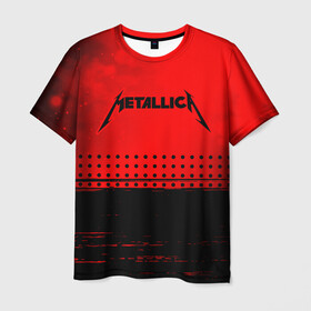 Мужская футболка 3D с принтом METALLICA / МЕТАЛЛИКА в Курске, 100% полиэфир | прямой крой, круглый вырез горловины, длина до линии бедер | hetfield | james | logo | metal | metalica | metallica | music | rock | star | джеймс | звезда | знак | ларс | лого | логотип | логотипы | метал | металика | металлика | музыка | рок | символ | символы | ульрих | хэтфилд