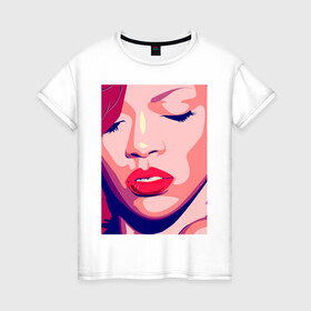 Женская футболка хлопок с принтом Pop art 100-33 в Курске, 100% хлопок | прямой крой, круглый вырез горловины, длина до линии бедер, слегка спущенное плечо | pin up | искусство | поп культура | популярное | ретро