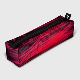 Пенал 3D с принтом Reding в Курске, 100% полиэстер | плотная ткань, застежка на молнии | abstraction | blur | light | lines | red | абстракция | красный | линии | размытость | свет