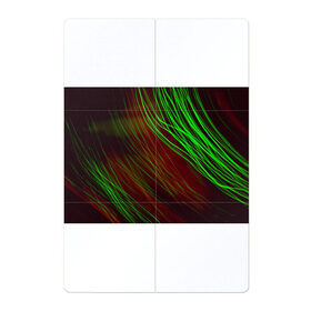 Магнитный плакат 2Х3 с принтом Qleen в Курске, Полимерный материал с магнитным слоем | 6 деталей размером 9*9 см | Тематика изображения на принте: abstraction | blur | green | light | lines | абстракция | зелёный | линии | размытость | свет
