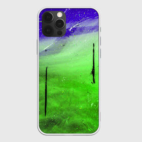 Чехол для iPhone 12 Pro Max с принтом GreenFer в Курске, Силикон |  | abstraction | art | blue | green | paint | stains | абстракция | арт | зелёный | краска | разводы | синий