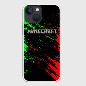 Чехол для iPhone 13 mini с принтом MINECRAFT в Курске,  |  | creeper | game | minecraft | блоки | игра | квадраты | компьютерная | крипер | криппер | майнкрафт | огонь