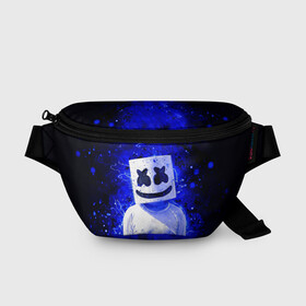 Поясная сумка 3D с принтом MARSHMELLO в Курске, 100% полиэстер | плотная ткань, ремень с регулируемой длиной, внутри несколько карманов для мелочей, основное отделение и карман с обратной стороны сумки застегиваются на молнию | fortnite | marshmallo | marshmallow | marshmello | marshmellow | маршмелло | маршмеллоу | розы | фортнайт