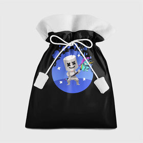 Подарочный 3D мешок с принтом MARSHMELLO в Курске, 100% полиэстер | Размер: 29*39 см | Тематика изображения на принте: fortnite | marshmallo | marshmallow | marshmello | marshmellow | маршмелло | маршмеллоу | розы | фортнайт
