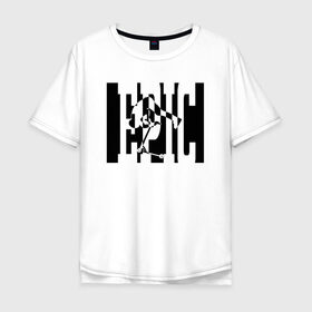 Мужская футболка хлопок Oversize с принтом Самокат трюковый EPIC в Курске, 100% хлопок | свободный крой, круглый ворот, “спинка” длиннее передней части | 