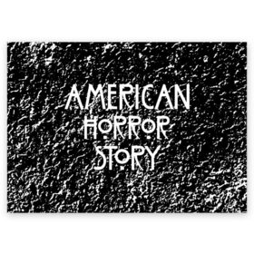 Поздравительная открытка с принтом American Horror Story. в Курске, 100% бумага | плотность бумаги 280 г/м2, матовая, на обратной стороне линовка и место для марки
 | american horror story | netflix | американ хоррор стори | американская история ужасов | драма | загадочные события | кино | мини сериал | нетфликс | очень странные дела | сериалы | триллер | ужасы | фантастика